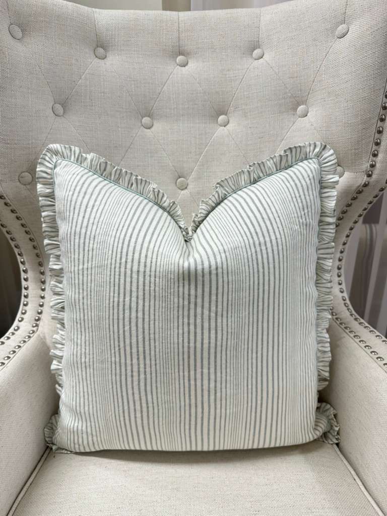 Cowtan & Tout - Somerton Stripe in Aqua