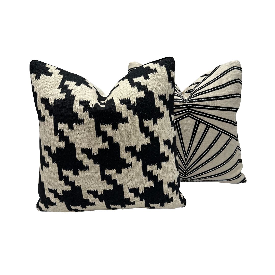 Midnight Houndstooth in Black