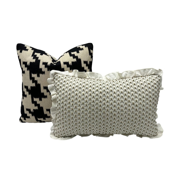 Midnight Houndstooth in Black