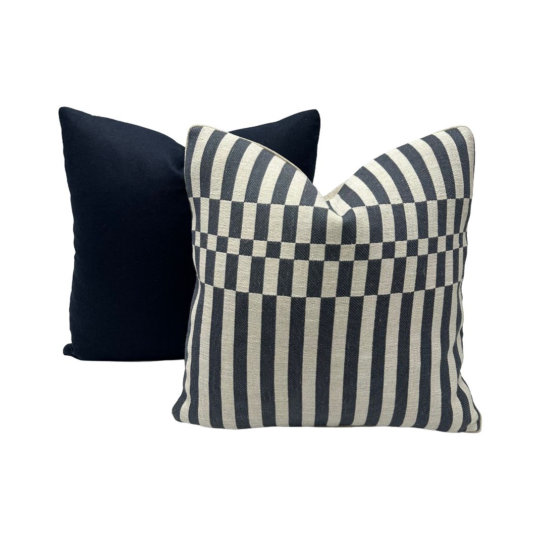 George Spencer - Check Stripe in Navy
