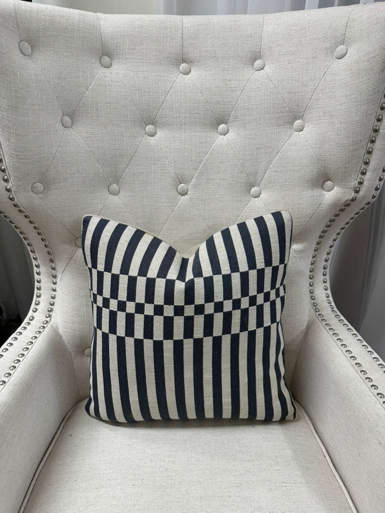 George Spencer - Check Stripe in Navy