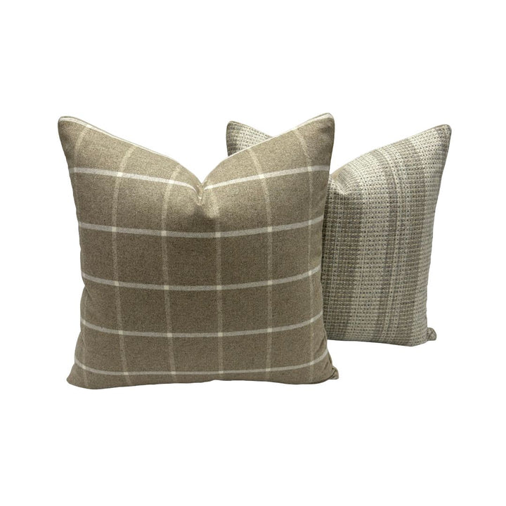 Somerset Windowpane in Taupe