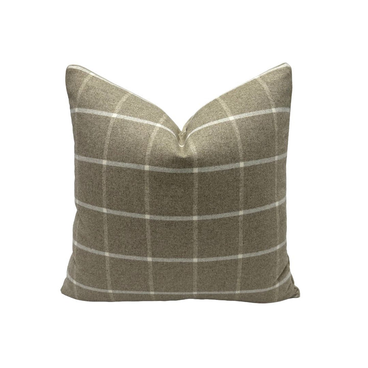 Somerset Windowpane in Taupe