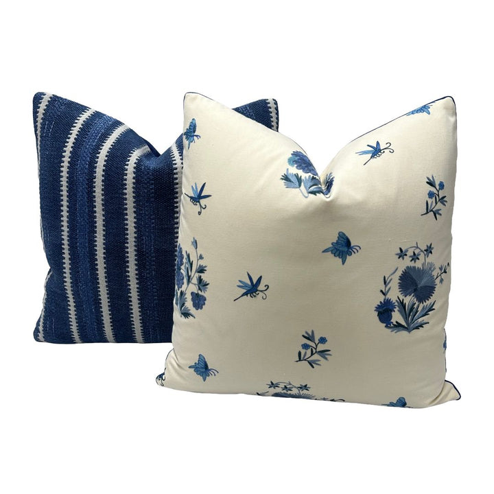 Carleton V - Porcelain Floral Toss in Indigo/Cream