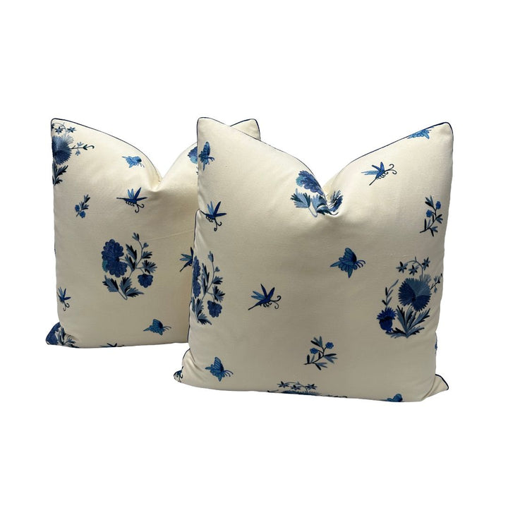 Carleton V - Porcelain Floral Toss in Indigo/Cream