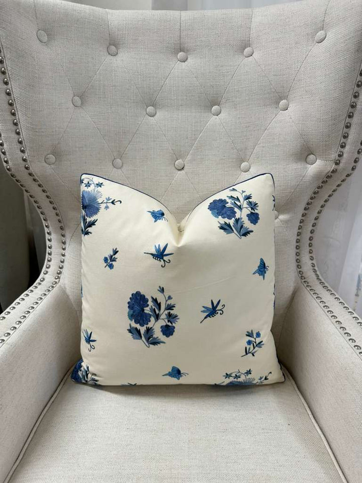 Carleton V - Porcelain Floral Toss in Indigo/Cream