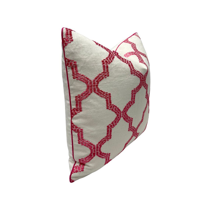 Schumacher - Tangier Embroidery in Peony