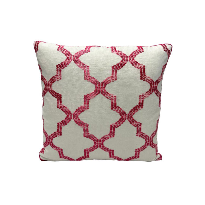 Schumacher - Tangier Embroidery in Peony