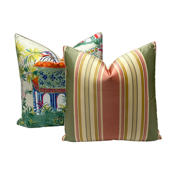 Scalamandre - Ariel Stripe in Strawberry Caramel