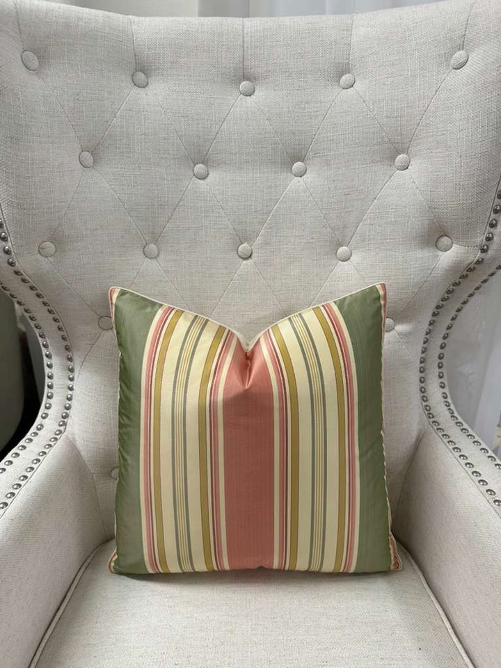 Scalamandre - Ariel Stripe in Strawberry Caramel