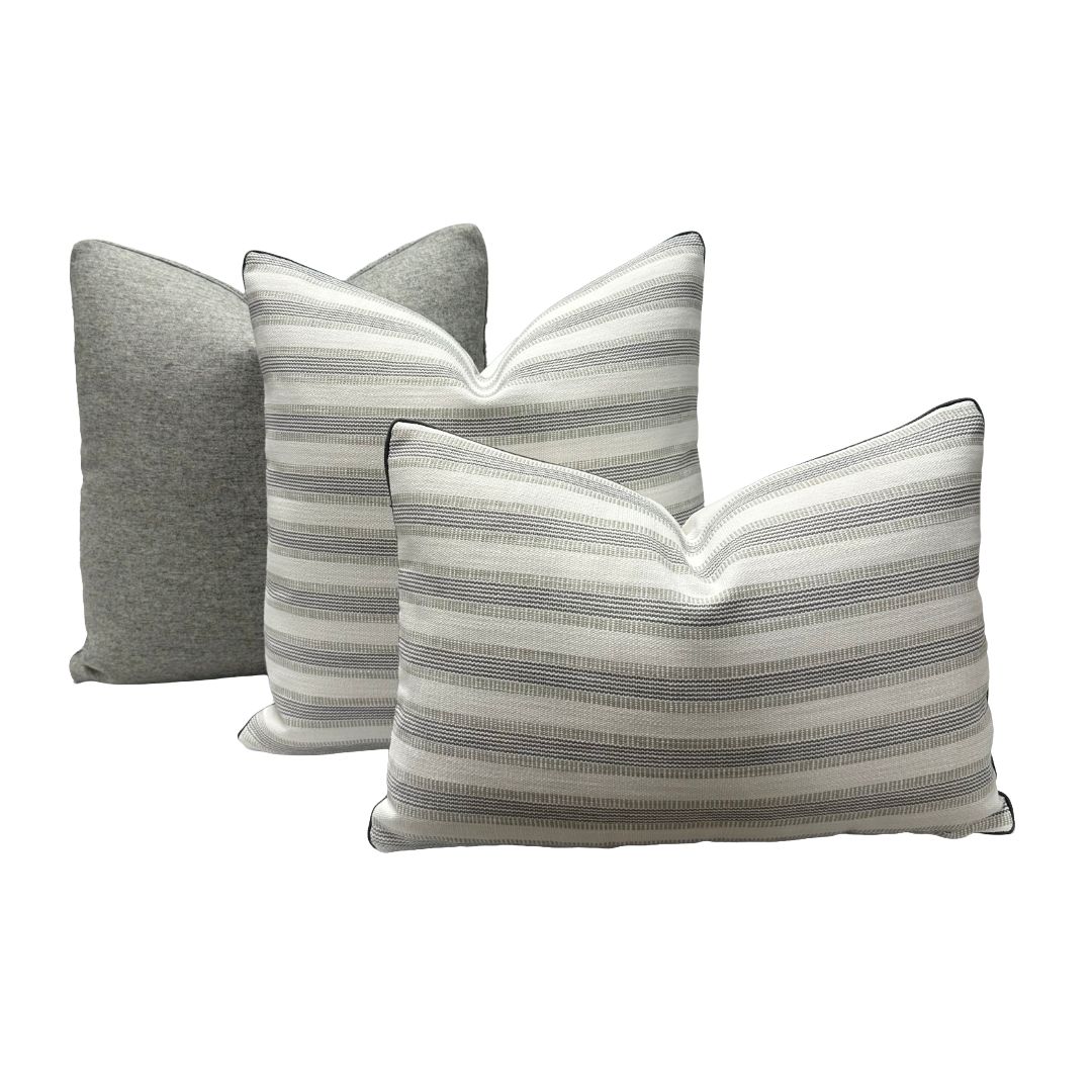 Perennials - Piccadilly Stripe in White Sands