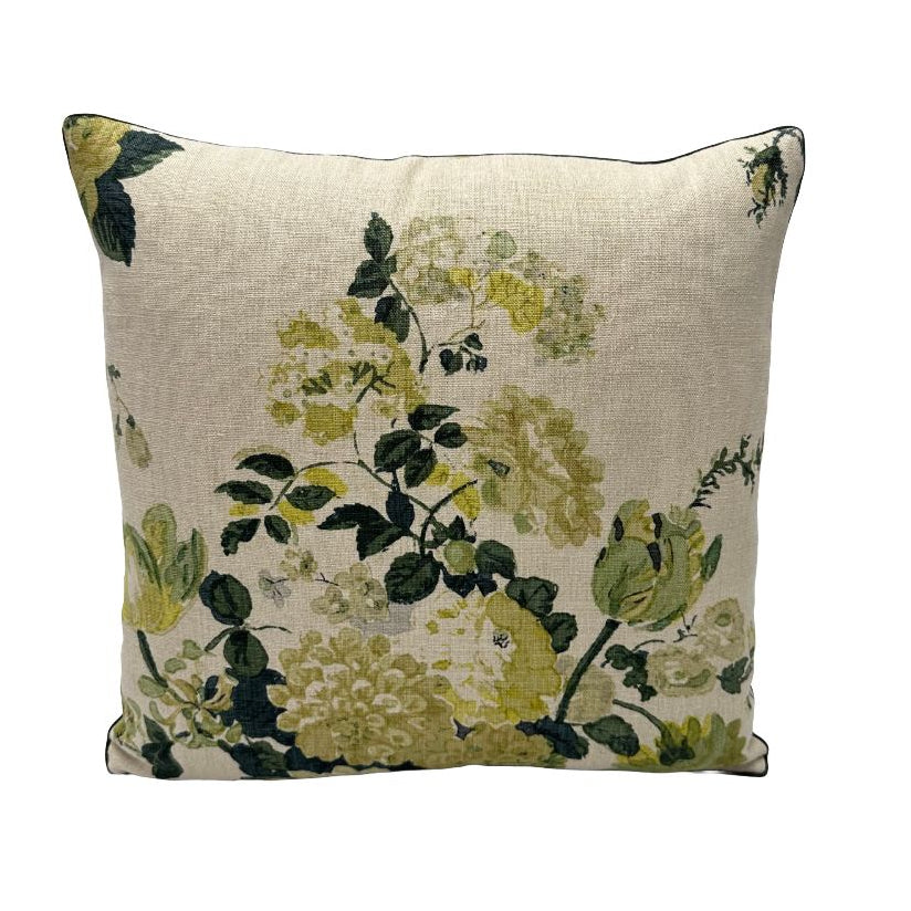 Clarence House - Dahlia Hand Block in Green