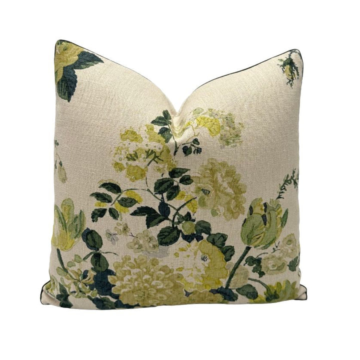 Clarence House - Dahlia Hand Block in Green