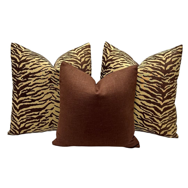 Tiger Stripe in Espresso & Sand