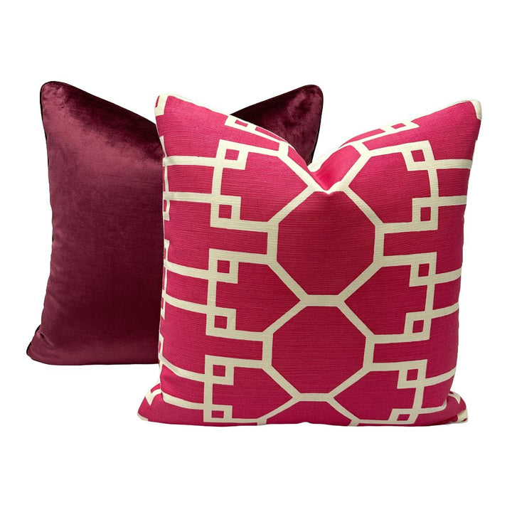 Quadrille - Brighton Reversed in Magenta on Tint