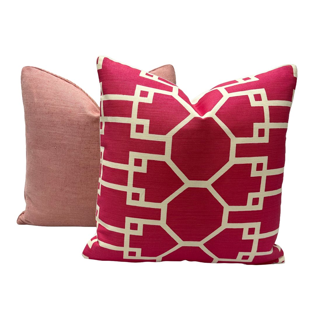 Quadrille - Brighton Reversed in Magenta on Tint