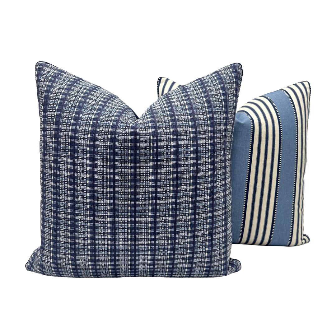 Schumacher - Zealand Check in Denim