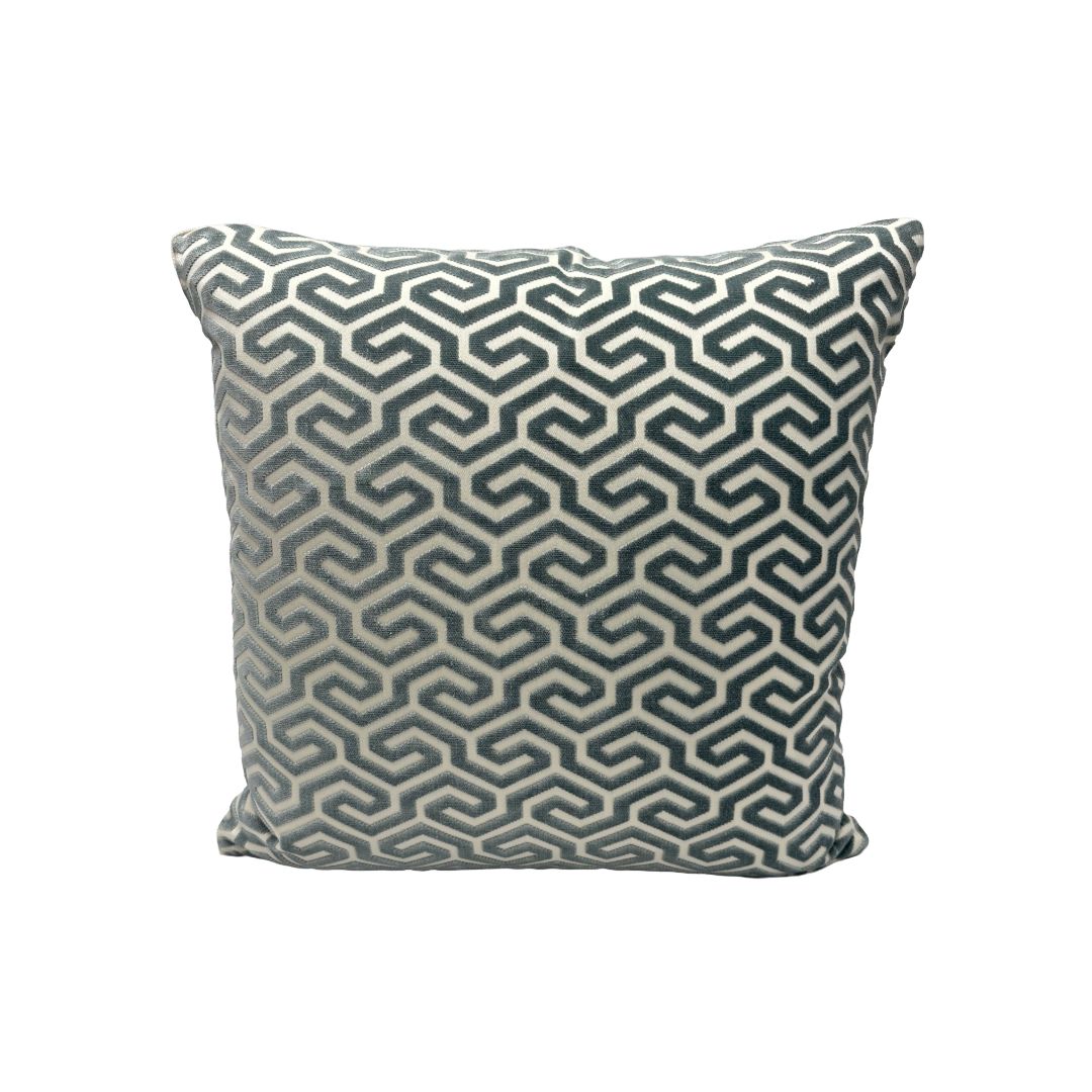 Schumacher - Ming Fret Velvet in Mineral