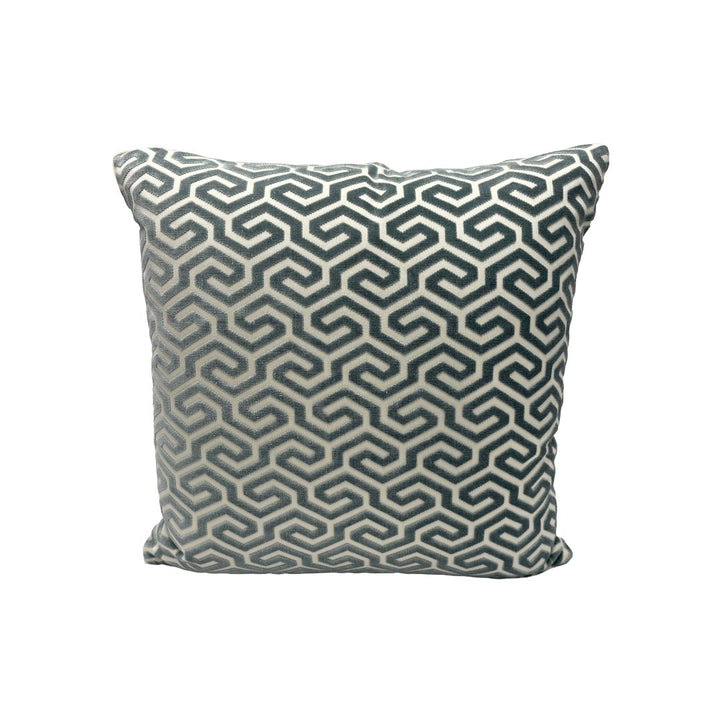 Schumacher - Ming Fret Velvet in Mineral