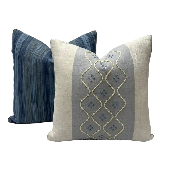 Cowtan & Tout - Lorca Stripe in Blue
