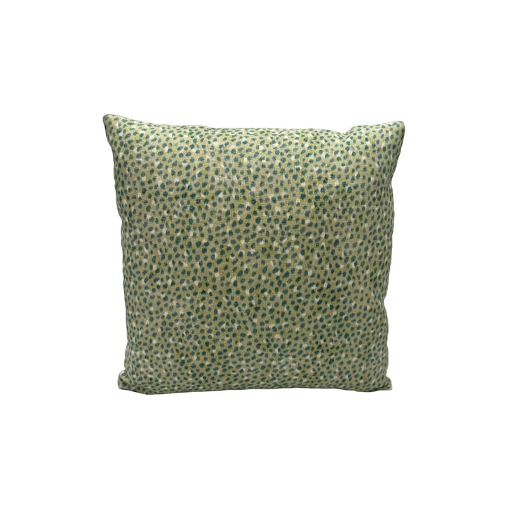 Fret Fabrics - Cheetah in Teal on Celadon