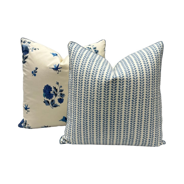 Schumacher + Molly Mahon - Bindi Hand Block Print in Blue