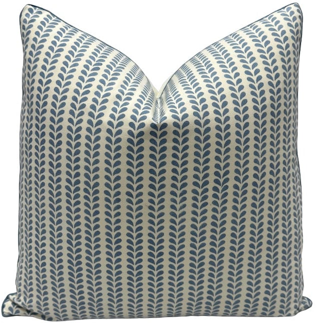 Schumacher + Molly Mahon - Bindi Hand Block Print in Blue