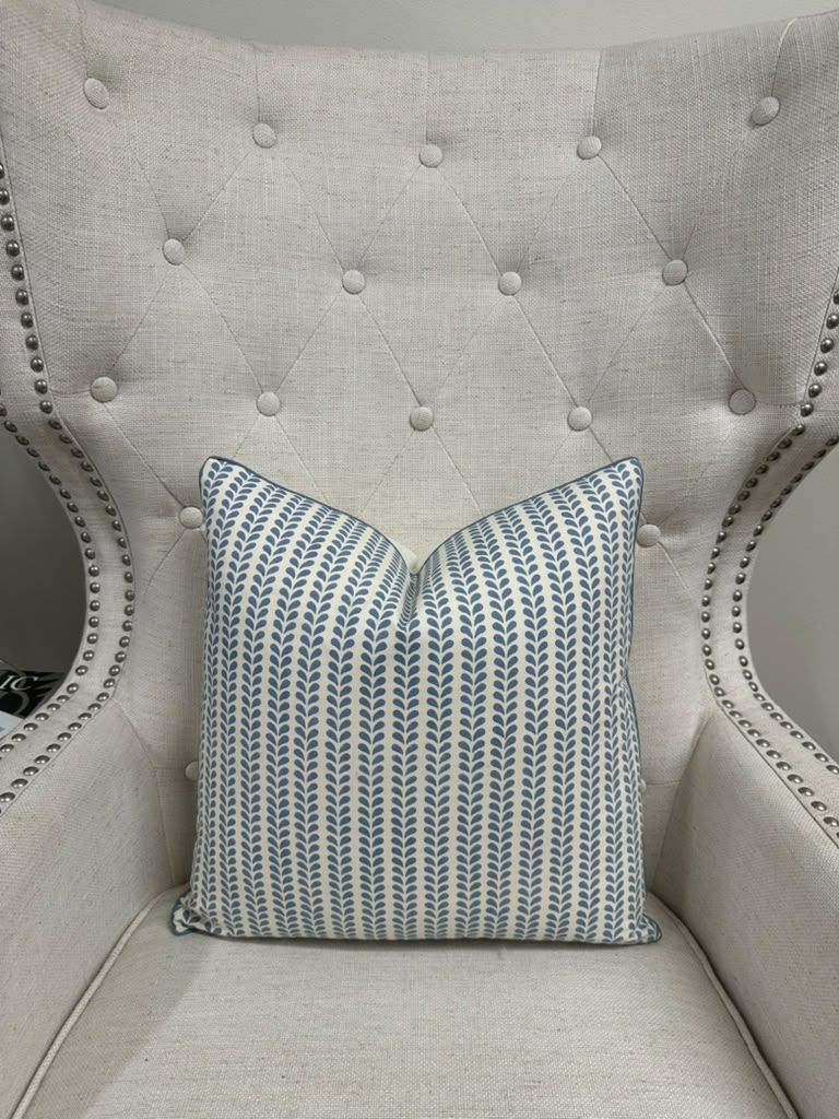 Schumacher + Molly Mahon - Bindi Hand Block Print in Blue