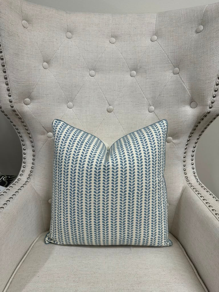 Schumacher + Molly Mahon - Bindi Hand Block Print in Blue