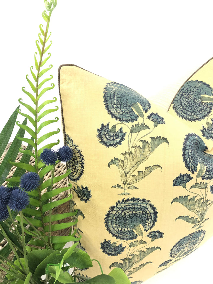 Michael S. Smith / Jasper - Indian Flower in Blue