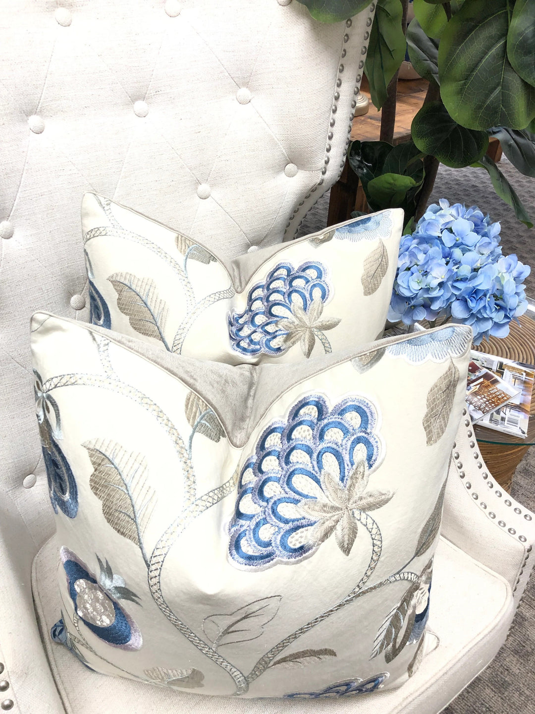 Colefax & Fowler - Paradise Garden - Blue/Cream