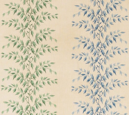 Décor Barbares - Rayures Datcha in Green & Blue