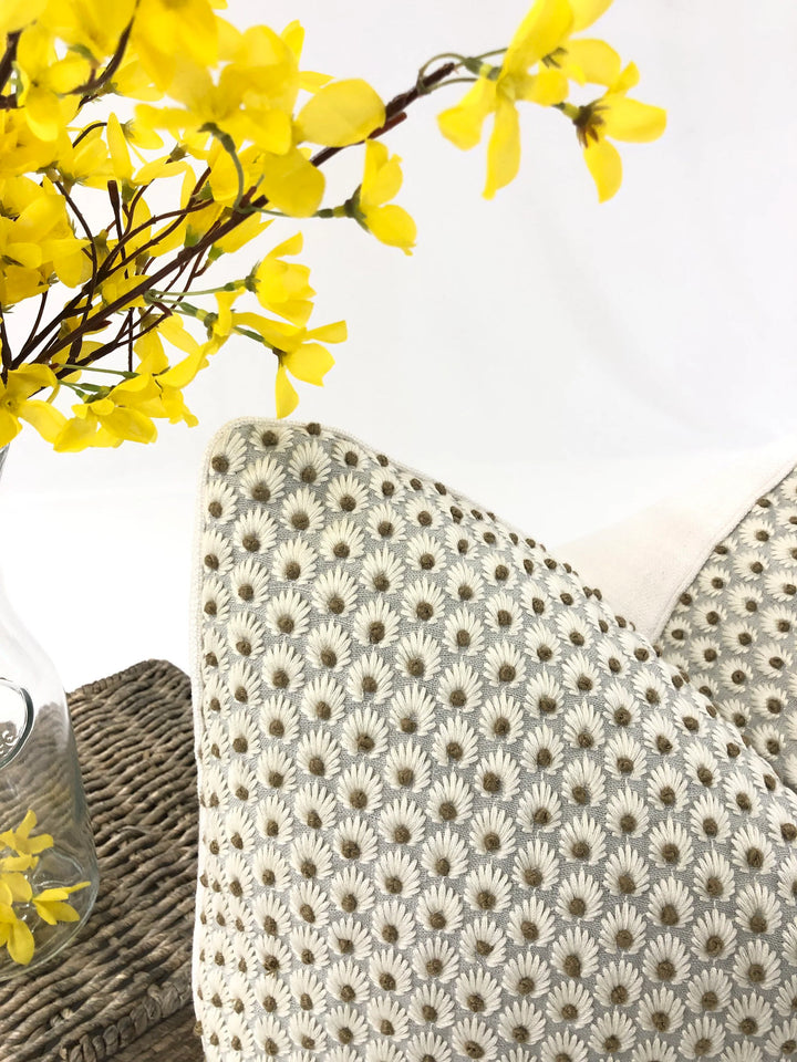 Scalamandre - Fleur Embroidered in Mineral