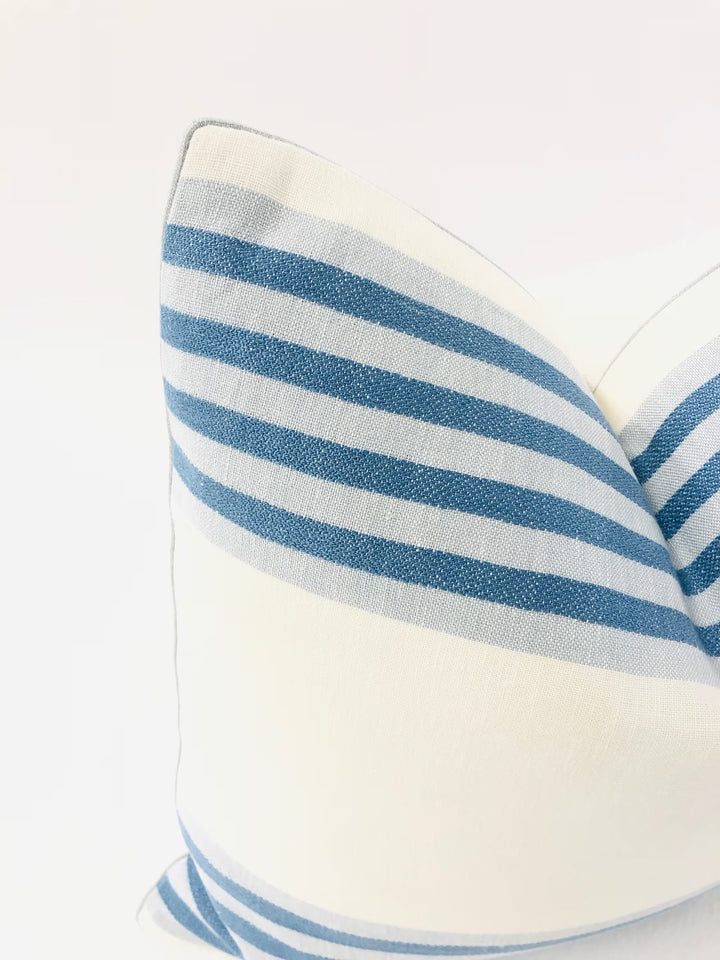 Cowtan & Tout - Seacliff Stripe in Blue/White