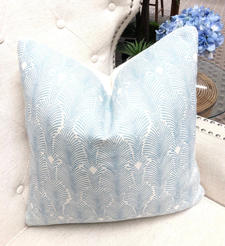 Isobel - Deco Stripe in Buttery Blue