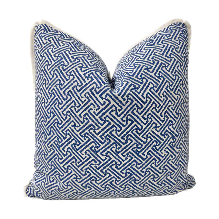 Quadrille - Java Java in French Blue on White
