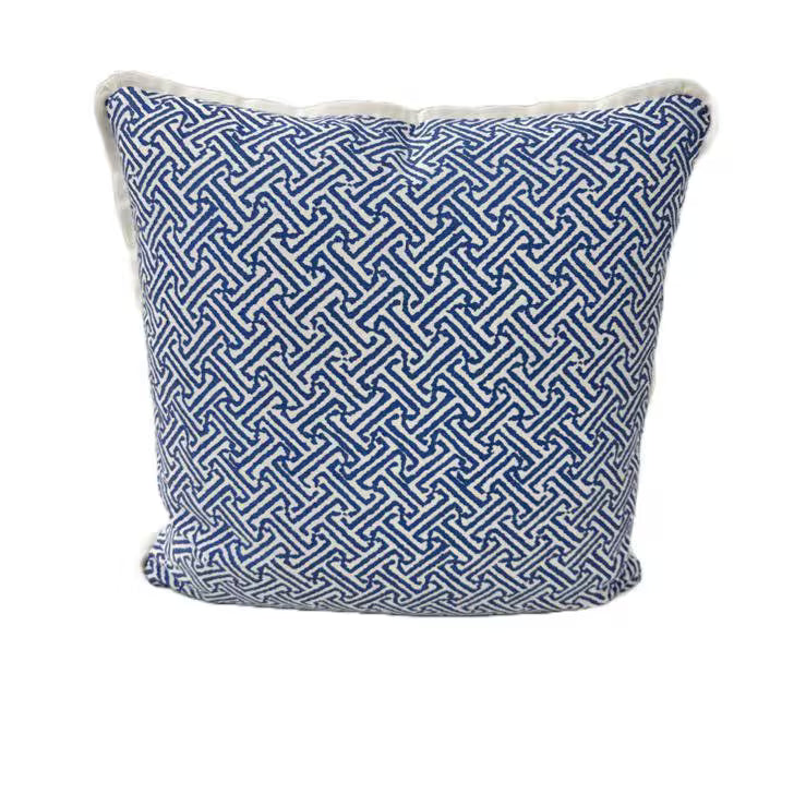 Quadrille - Java Java in French Blue on White