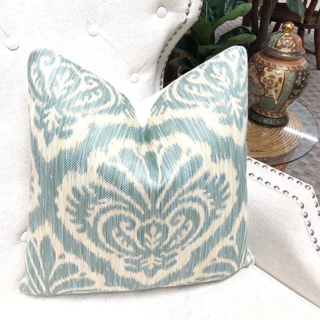 Brunschwig & Fils - French Damask in Aquamarine
