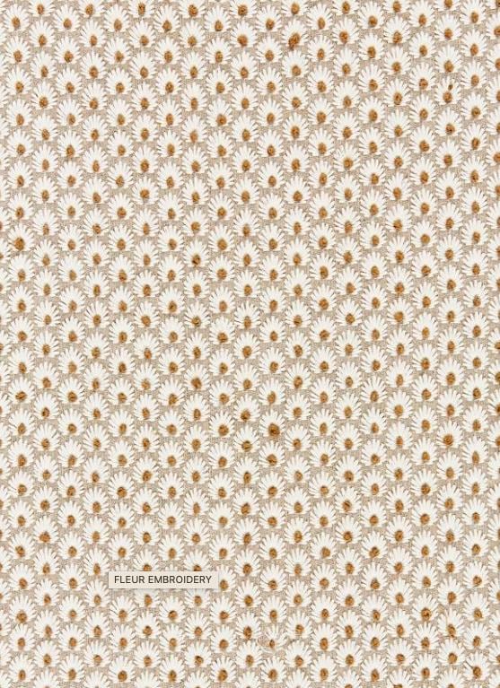 Scalamandre - Fleur Embroidery in Flax