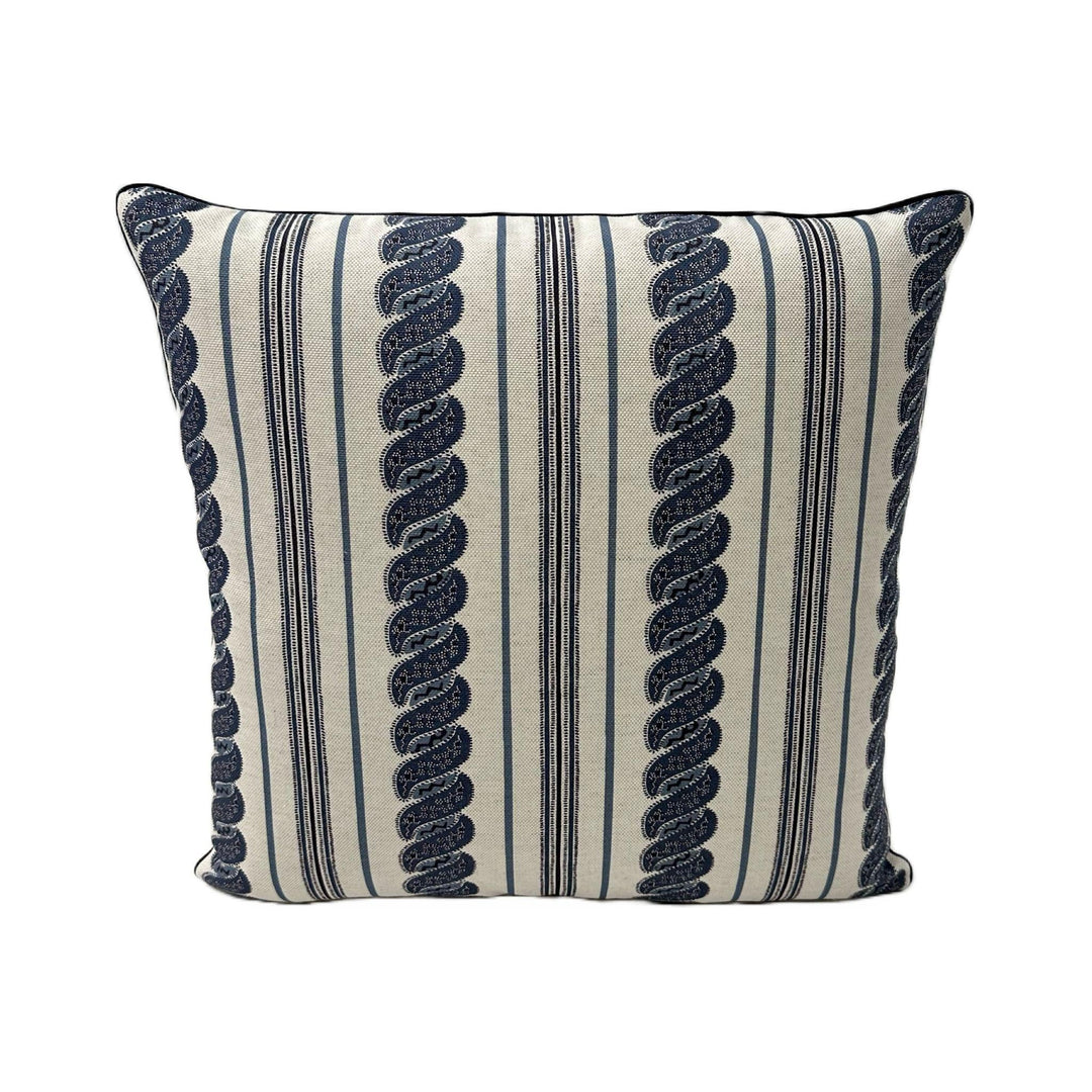 Carolina Irving - Menerbes Stripe in Indigo Ecru