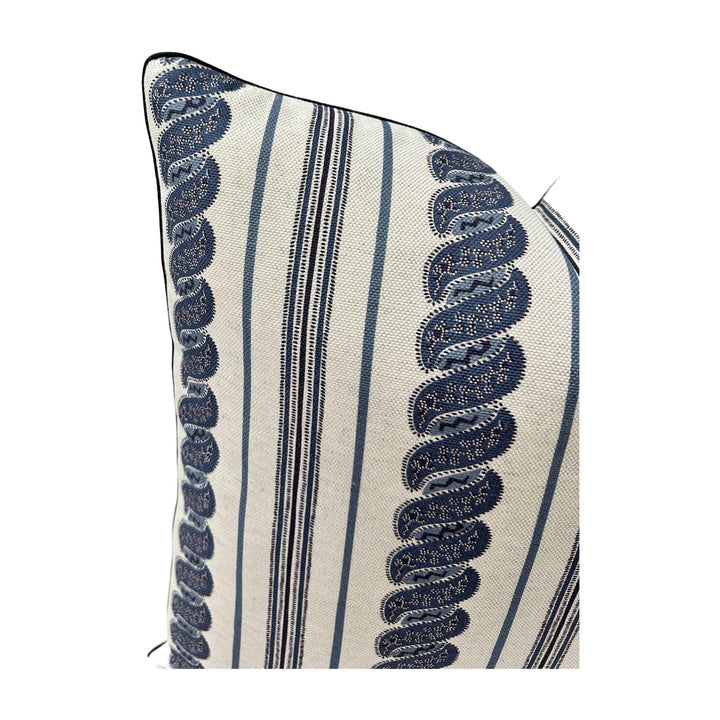 Carolina Irving - Menerbes Stripe in Indigo Ecru