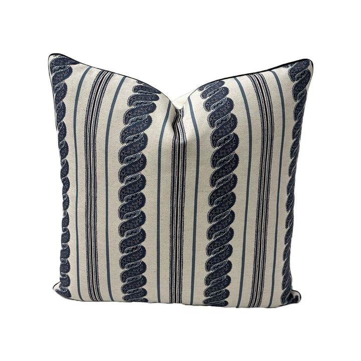 Carolina Irving - Menerbes Stripe in Indigo Ecru
