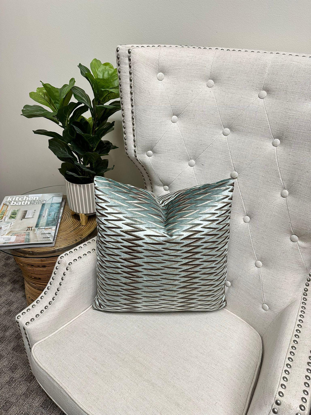 Jasper - ZigZag Stripe in Teal