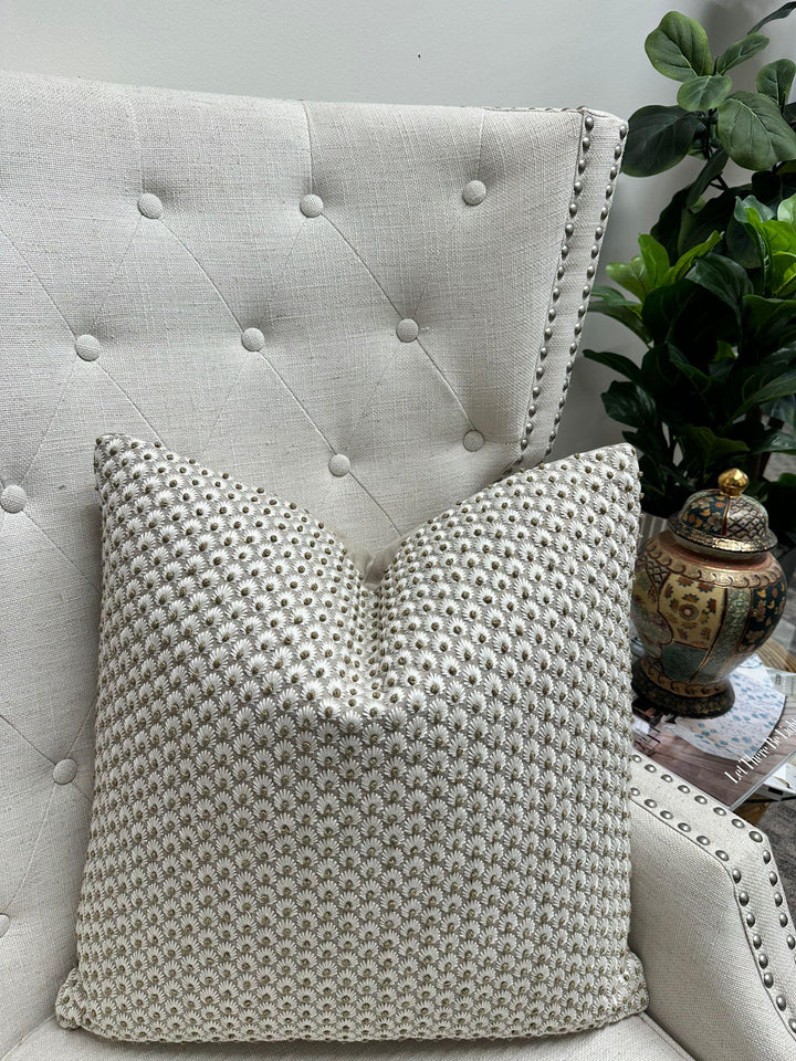 Scalamandre - Fleur Embroidery in Flax