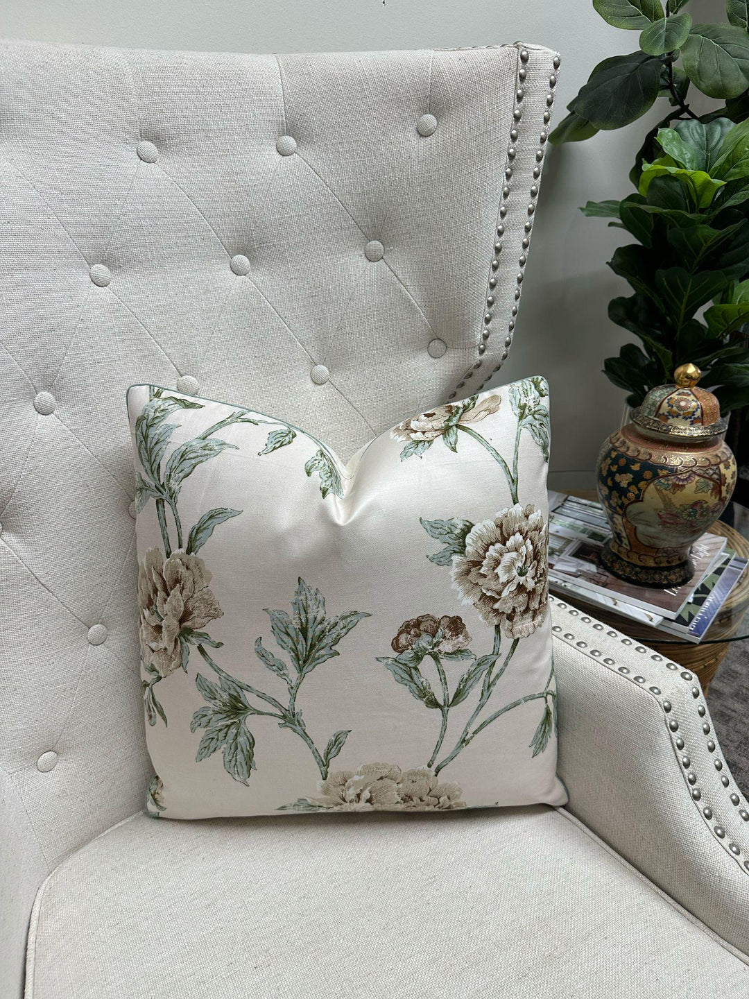 Colefax & Fowler - Karina in Ivory/Leaf