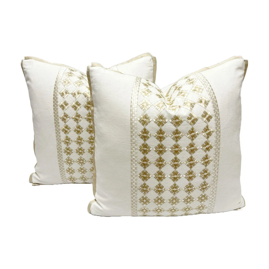 Luxury Embroidery Linen in Gold