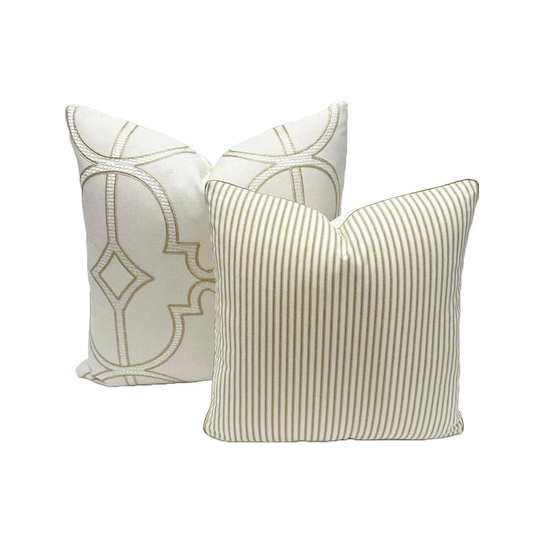 Magnolia Fabrics - Berlin Ticking Stripe in Driftwood