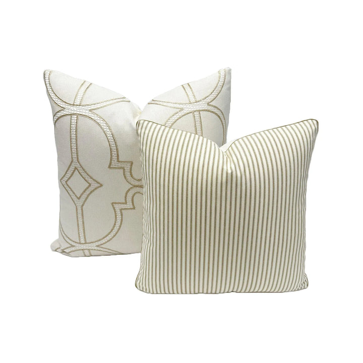 Magnolia Fabrics - Berlin Ticking Stripe in Driftwood