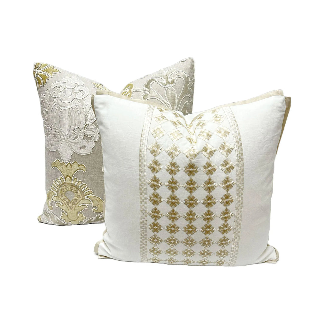 Luxury Embroidery Linen in Gold