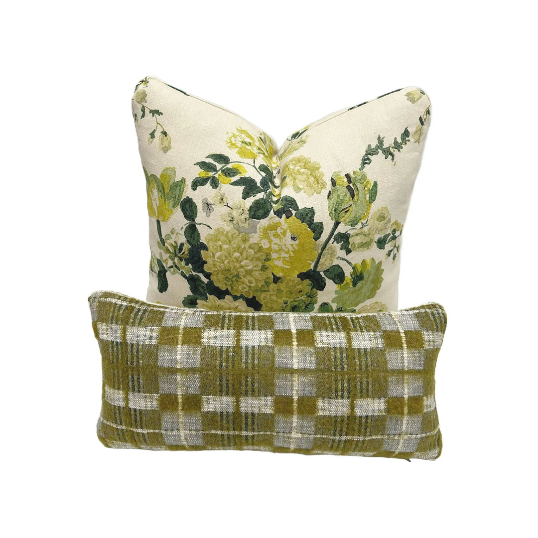 Clarence House - Dahlia Hand Block in Green
